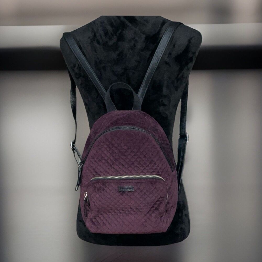 Vera Bradley Iconic Small Women’s Backpack Deep Plum Color